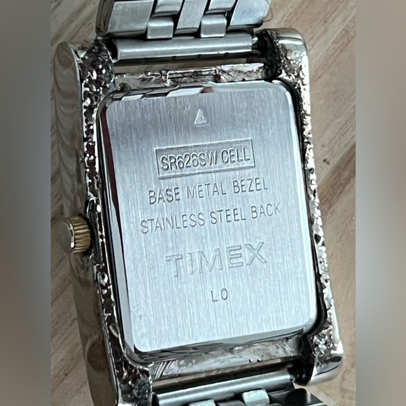 Carriage Men’s Watch Rectangular White Dial Two Tone Stainless Bracelet - Picture 7 of 12